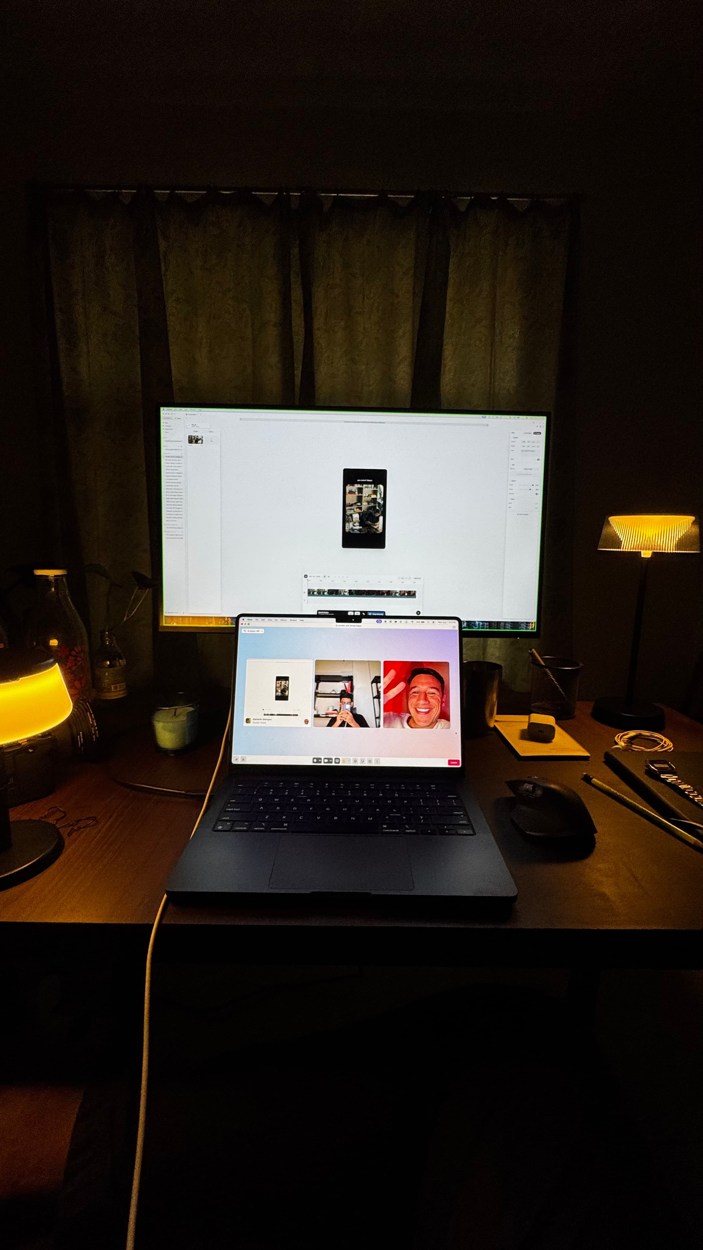 Late night desk